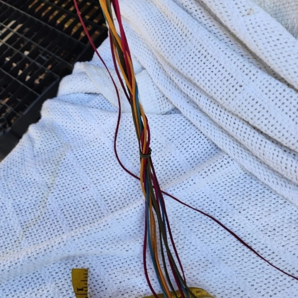 Vintage Abalone and Silk Cord Belt‎ M/L - Picture 8 of 11